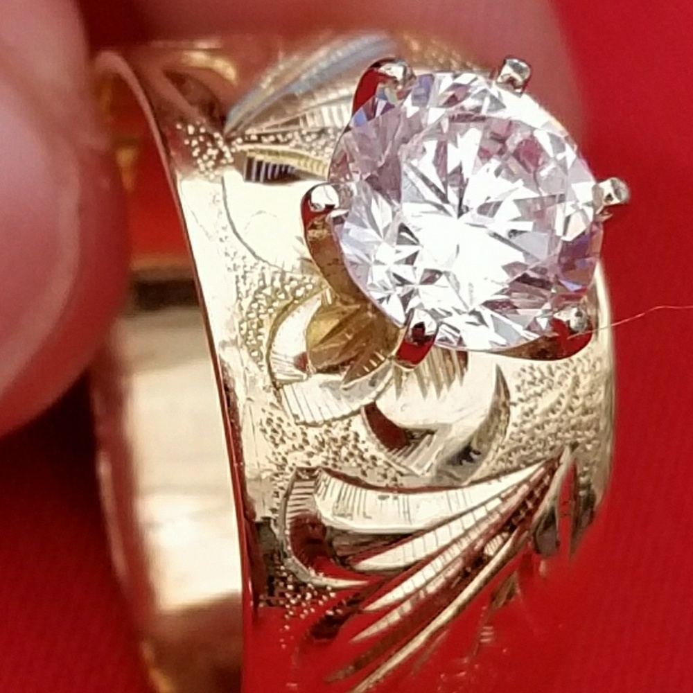 14k gold hawaiian heirlooms deisgn ring solid